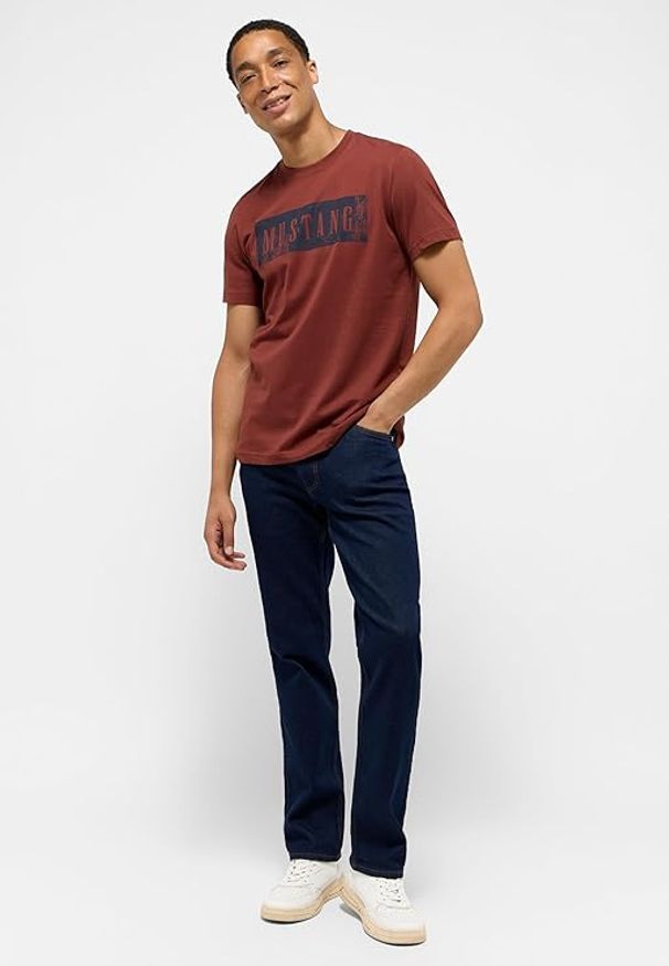 Męskie Spodnie Jeansowe Mustang Style Tramper Straight Denim Blue 1015877 5000 940