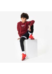 TARMAK - Bluza z kapturem do koszykówki dla dzieci Tarmak NBA 900 Chicago Bulls. Typ kołnierza: kaptur. Kolor: czerwony. Materiał: tkanina, materiał. Sport: koszykówka