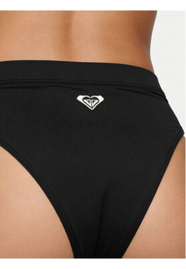Roxy Dół od bikini Solid Essentials ERJX405212 Czarny. Kolor: czarny. Materiał: syntetyk