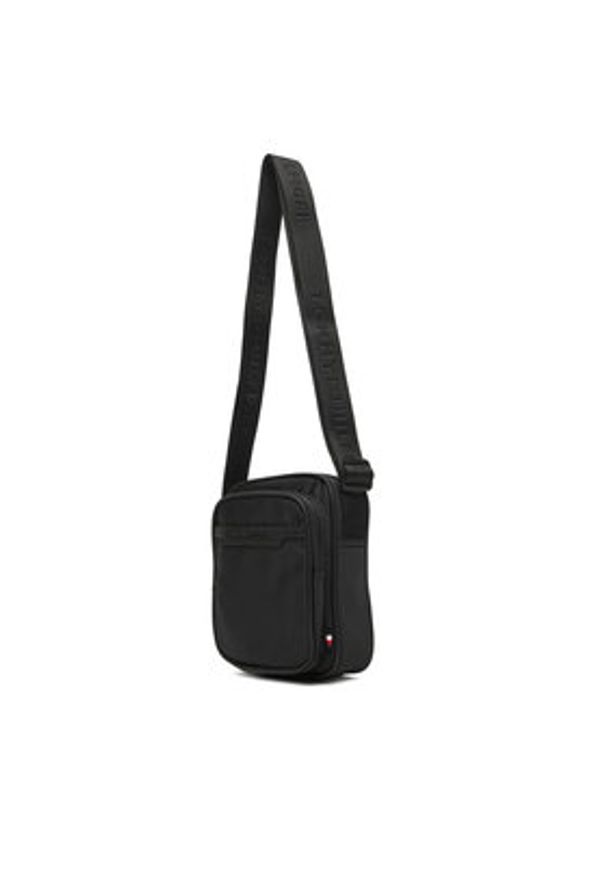 TOMMY HILFIGER - Tommy Hilfiger Saszetka Th Repreve Mini Reporter AM0AM13465 Czarny. Kolor: czarny. Materiał: materiał