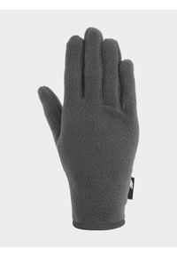 4f - Rękawiczki TouchScreen unisex. Kolor: szary. Sezon: zima #1
