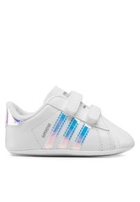 Adidas - adidas Sneakersy Superstar Crib BD8000 Biały. Kolor: biały. Materiał: skóra. Model: Adidas Superstar
