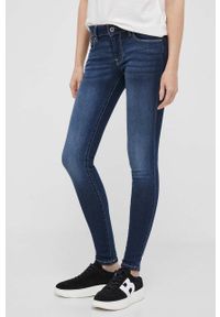 Pepe Jeans jeansy Soho damskie kolor granatowy. Kolor: niebieski #1