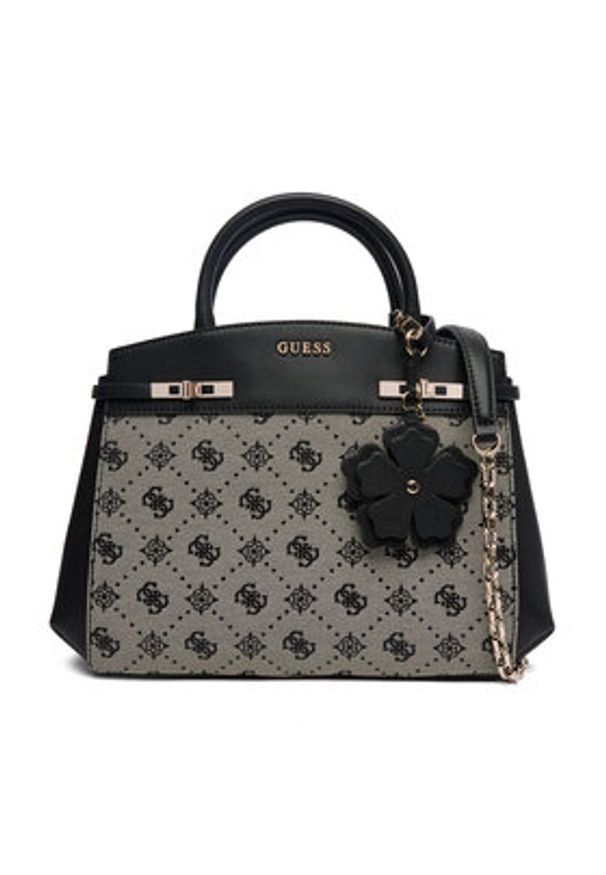 Guess Torebka Melinda HWJP99 02060 Czarny. Kolor: czarny. Materiał: skórzane