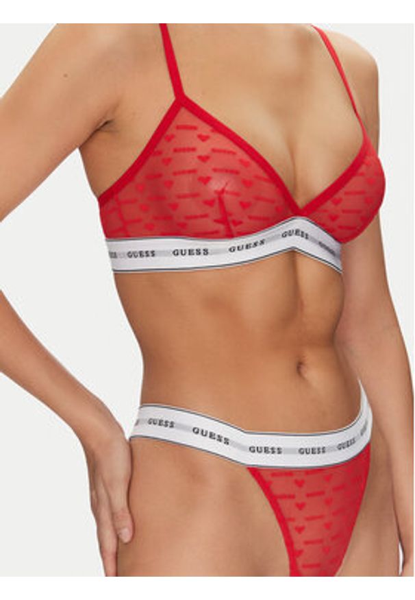 Guess Komplet bielizny O5RG05 KCMT0 Czerwony. Kolor: czerwony. Materiał: syntetyk