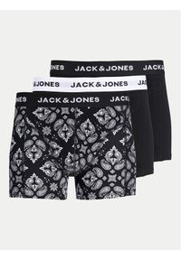 Jack & Jones - Jack&Jones Komplet 3 par bokserek Paris 12259575 Czarny. Kolor: czarny. Materiał: bawełna #1