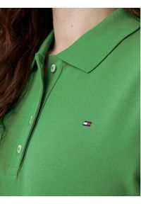 TOMMY HILFIGER - Tommy Hilfiger Polo 1985 WW0WW43224 Zielony Regular Fit. Typ kołnierza: polo. Kolor: zielony. Materiał: bawełna