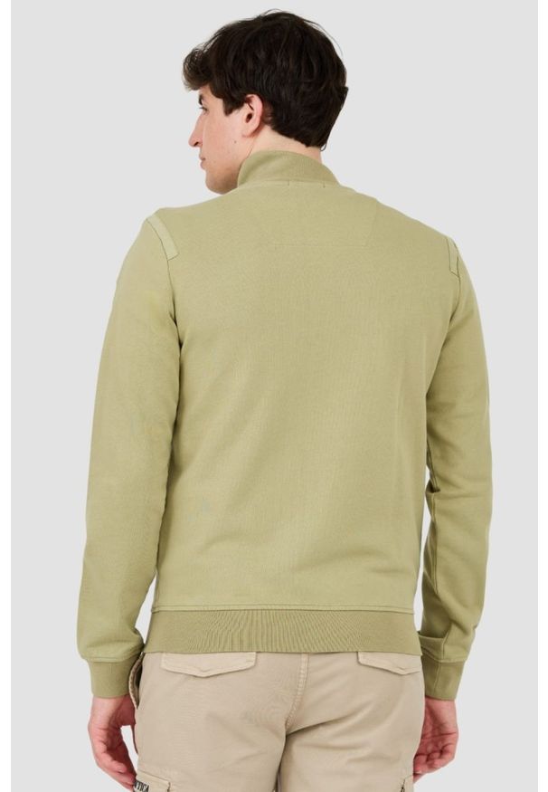 Aeronautica Militare - AERONAUTICA MILITARE Zielona męska bluza Embroidered 51st, Rozmiar M. Kolor: zielony