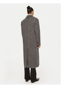 Calvin Klein Płaszcz wełniany Herringbone Single K20K207710 Szary Regular Fit. Kolor: szary. Materiał: wełna #3