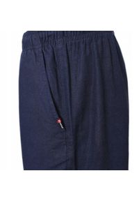 Letnie Lniane Szorty (Krótkie Spodenki) - Pako Jeans - Granatowe. Kolor: niebieski. Materiał: len, wiskoza. Długość: krótkie. Sezon: lato. Styl: klasyczny #2