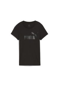 Puma - Damska koszulka ESS+ ANIMAL PUMA Black. Kolor: czarny. Materiał: jersey. Wzór: motyw zwierzęcy. Sport: joga i pilates #1