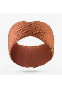 WEDZE - Opaska na głowę Quechua Wavy 500. Kolor: brązowy. Materiał: akryl, materiał, poliester, elastan. Sezon: zima. Styl: sportowy #2