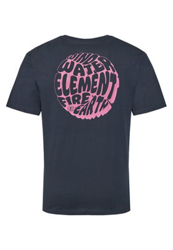 Element T-Shirt Wind Water Fire Earth ELYZT00523 Granatowy Regular Fit. Kolor: niebieski. Materiał: bawełna