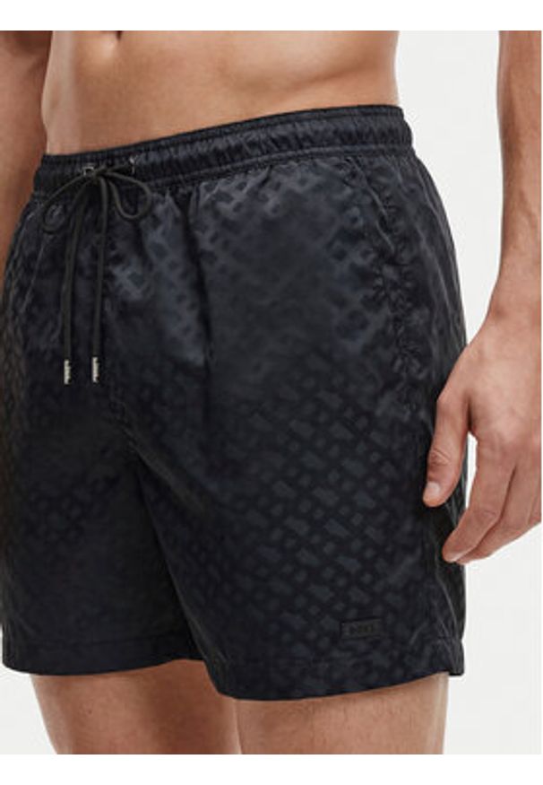 BOSS Szorty kąpielowe Jacques 50561181 Czarny Regular Fit. Kolor: czarny. Materiał: syntetyk