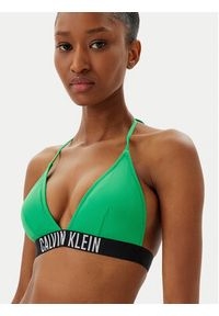 Calvin Klein Swimwear Góra od bikini KW0KW02854 Zielony. Kolor: zielony. Materiał: syntetyk