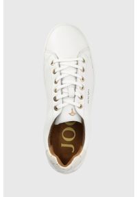 JOOP! - Joop! sneakersy skórzane kolor biały. Nosek buta: okrągły. Zapięcie: sznurówki. Kolor: biały. Materiał: skóra. Obcas: na obcasie. Wysokość obcasa: niski