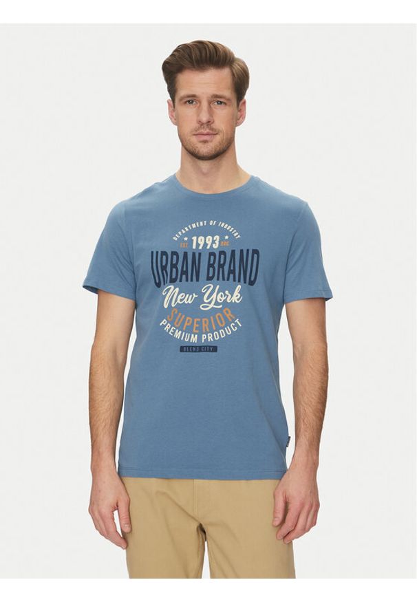 Blend T-Shirt 20717759 Niebieski Regular Fit. Kolor: niebieski. Materiał: bawełna