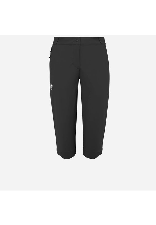 Spodenki turystyczne damskie Millet Ubic Stretch 3/4 Pant W Czarny. Kolor: czarny. Długość: długie