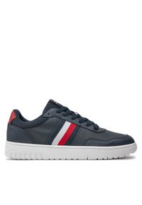 TOMMY HILFIGER - Tommy Hilfiger Sneakersy Th Basket Core Lite FM0FM05116 Granatowy. Kolor: niebieski. Materiał: materiał #1