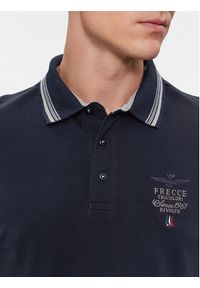 Aeronautica Militare Polo 232PO1717P191 Granatowy Slim Fit. Typ kołnierza: polo. Kolor: niebieski. Materiał: bawełna #4