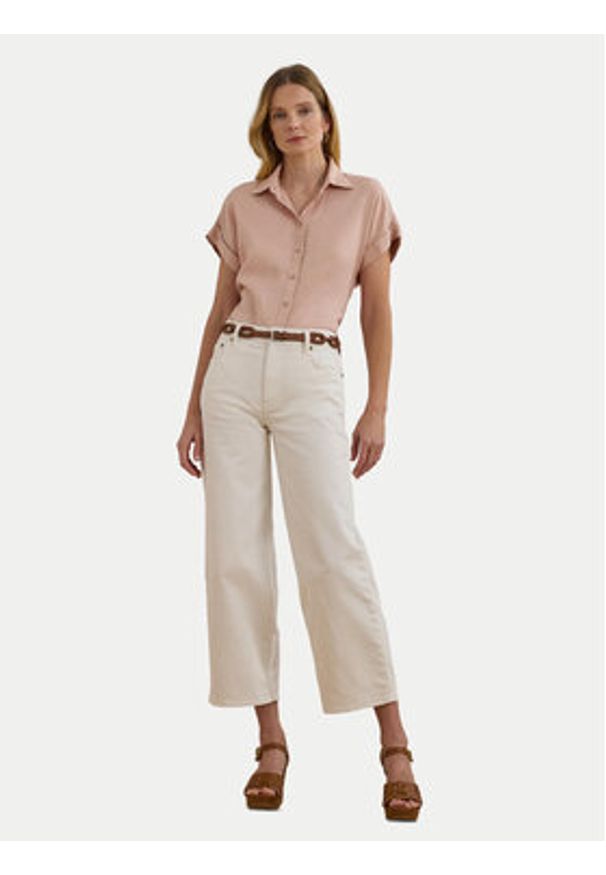 Lauren Ralph Lauren - LAUREN RALPH LAUREN Koszula 200699152053 Różowy Relaxed Fit. Kolor: różowy. Materiał: len