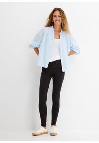 bonprix - Legginsy (2 pary). Kolor: czarny. Materiał: bawełna. Długość: długie #2