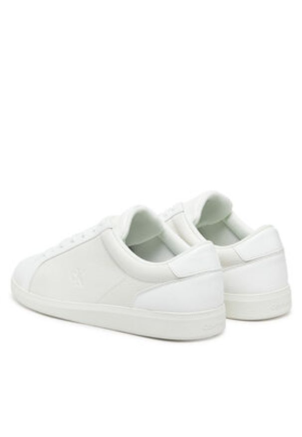 Calvin Klein Jeans Sneakersy Low Profile Cupsole Cm YM0YM01190 Biały. Kolor: biały. Materiał: skóra