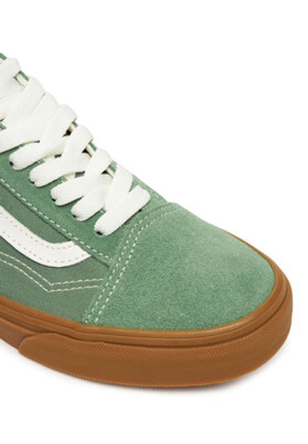 Vans Tenisówki Old Skool VN000D9Y17P1 Zielony. Kolor: zielony. Materiał: zamsz, skóra