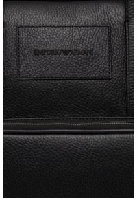 Emporio Armani Torba skórzana Y4P144.Y068E kolor czarny. Kolor: czarny. Materiał: skóra #4