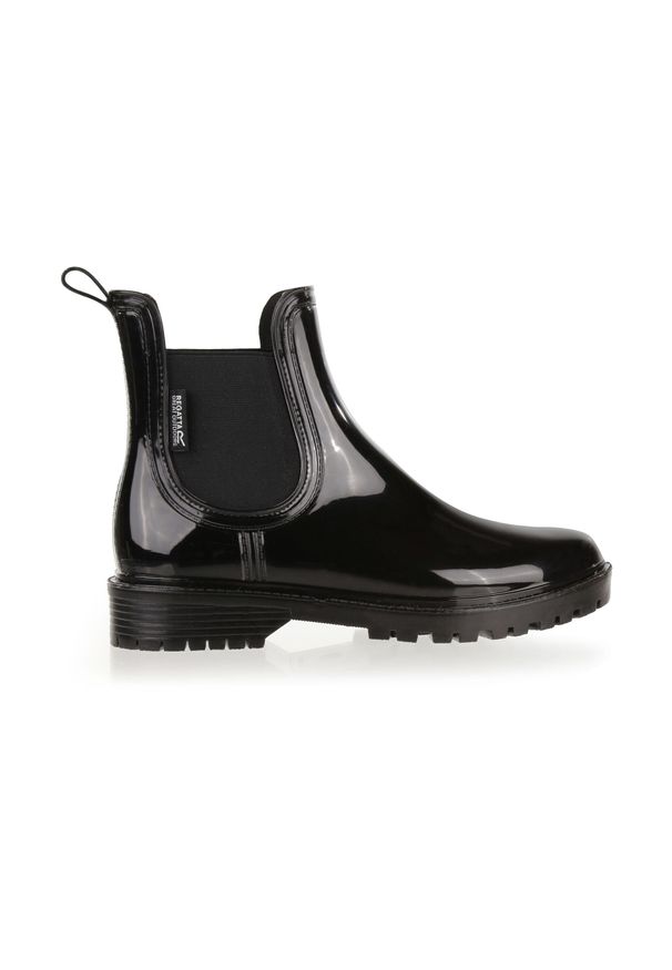 Regatta - Damskie kalosze Harriett III Ankle. Kolor: czarny. Materiał: guma. Sezon: zima. Styl: elegancki, sportowy