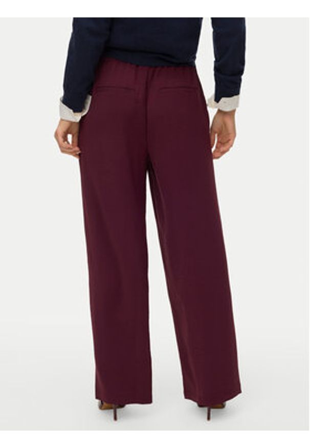 Vero Moda Spodnie dresowe Esme 10338748 Bordowy Regular Fit. Kolor: czerwony. Materiał: syntetyk