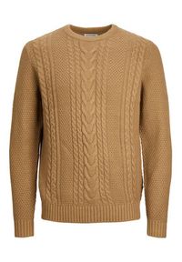 Jack & Jones - Jack&Jones Sweter 12236314 Beżowy Regular Fit. Kolor: beżowy. Materiał: syntetyk #5