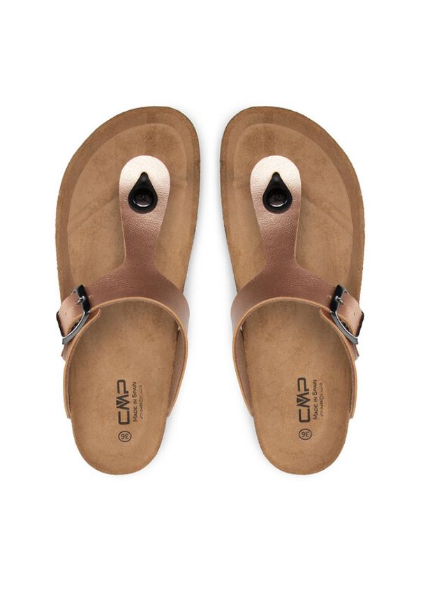 CMP Japonki Eco Mymosa Wmn Flip FLop 3Q91036 Różowy. Kolor: różowy. Materiał: skóra