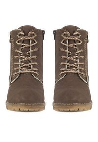 Rieker Trzewiki Y9134-25 Brązowy. Kolor: brązowy. Materiał: materiał #7
