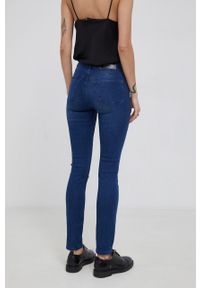 Calvin Klein Jeansy damskie medium waist. Kolor: niebieski
