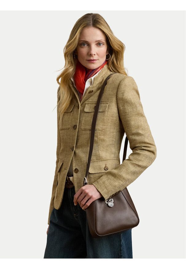 Lauren Ralph Lauren - LAUREN RALPH LAUREN Torebka 431966750008 Brązowy. Kolor: brązowy. Materiał: skórzane