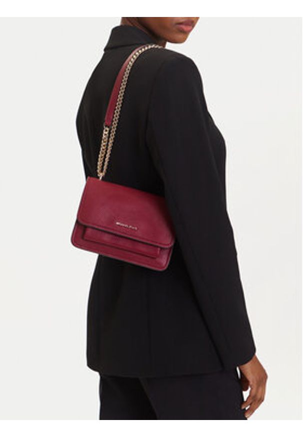 MICHAEL Michael Kors Torebka 32T4GC7C1T Bordowy. Kolor: czerwony. Materiał: skórzane