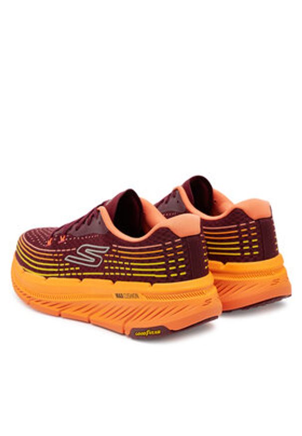 skechers - Skechers Buty do biegania Max Cushioning Premier 2.0-Vivid 2.0 220835/BURG Bordowy. Kolor: czerwony. Materiał: materiał