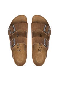 Birkenstock Klapki Arizona 1032717 Beżowy ciemny. Kolor: beżowy. Materiał: zamsz, skóra #3