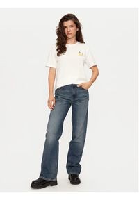 Vila T-Shirt Sybil 14097443 Biały Regular Fit. Kolor: biały. Materiał: bawełna #3