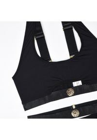 Intica - Komplet bielizny z wycięciami i ozdobnymi zapięciami Gustine. Kolor: czarny. Materiał: tkanina #8