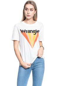 Wrangler - T-SHIRT DAMSKI WRANGLER BOYFRIEND TEE OFFWHITE W7019EA02 112130896 #3
