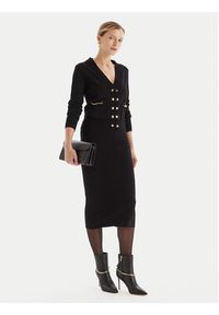 Fracomina Kardigan FR25WT8010K55601 Czarny Regular Fit. Kolor: czarny. Materiał: syntetyk #5