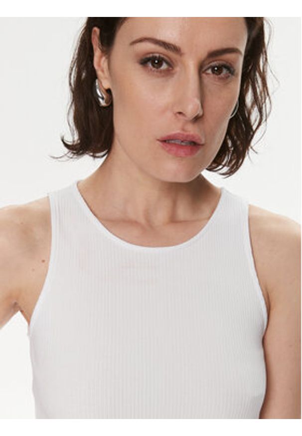 Max Mara Leisure Top Brusson 2416941038 Biały Slim Fit. Kolor: biały. Materiał: bawełna