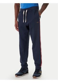 Aeronautica Militare Spodnie dresowe 261PF1005UF00677 Granatowy Regular Fit. Kolor: niebieski. Materiał: bawełna #1