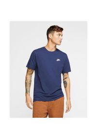 Koszulka męska Nike Sportswear Club. Kolor: niebieski, wielokolorowy, biały