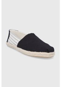 Toms Espadryle University Stripes kolor czarny. Nosek buta: okrągły. Kolor: czarny. Obcas: na obcasie. Wysokość obcasa: niski #5