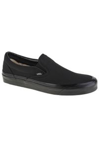 Buty sportowe do chodzenia męskie, Vans Classic Slip-On. Zapięcie: bez zapięcia. Kolor: czarny. Materiał: guma, tkanina. Model: Vans Classic. Sport: turystyka piesza