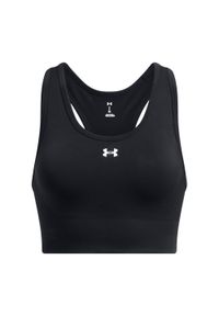 Biustonosz treningowy Under Armour Vanish Seamless Mid Branded. Kolor: czarny