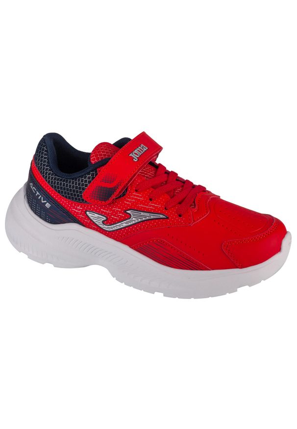 Joma - Buty sportowe Sneakersy chłopięce, Active Jr 24 JACTIW. Kolor: czerwony. Sport: turystyka piesza